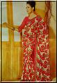 Evergreen floral saree in best georjet for nepal.(caln15)