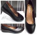 Kara Ladies Black Belly Shoes (K02/039)