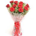 10 Roses Bunch by FNP Flowers