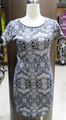 Dot Ladies Grey Bodycon Dress (B501332)