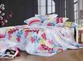 Multicolored Pure Cotton King Size Bedsheet with Pillows