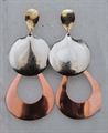 2 Layers Round Shaped  Earring (FERG034)