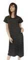 Ladies Black Striped Dress  (THPR24)