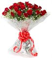 20 Red Roses with Cellophane Packing by FNP