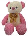 Sweet Pink Teddy Bear with Golden Ribbon (21498) (15 in)