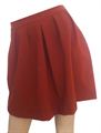 Back Zipped Orange Skirt (CR0315-SK010)