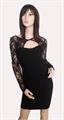 Black Backless Bodycon Dress (CR1013-D044)