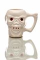 Skull Designed White Ceramic Mug (Qty 1)