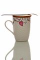 Love who you are Ceramic Mug with spoon