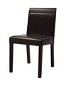 Spencer Wooden Chair Coffee-Black Bicast (110016749)