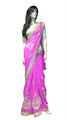 Georgette Sari With  Blouse Piece Included.(1615)