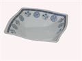 Diamond Shaped Circle Print Melamine Plate (4208) <br> Dashain Offer !! Special 50% Off !!<br>