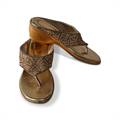Golden Sandal with Pearl (5972)
