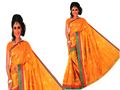 Checked Cotton Saree With Zari Embroidery Work And Matching Blouse Piece (16SU096)