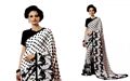 Italian Printed Silk Saree With Matching Blouse Piece (16SU079)