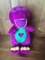 Singing Barney The Dinosaur Soft Toy 10 Inches Tall Sings 'I Love You'