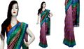 Silk Bhagalpuri   Machine weaved Silk Based Cotton Sari WIth Blouse Piece Included.(16SU427)