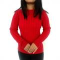 Red Textured Women’s Sweater