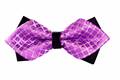 Printed Purple Bow Tie
