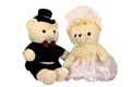 Couple Teddy With White Dress (22537)