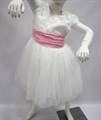 Pretty White Dress with Pink Ribbon 
