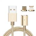 2 IN 1 MAGNETIC USB CABLE – CHARGING AND DATA TRANSFER CABLE FOR ANDROID AND IPHONE