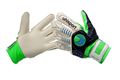 Uhlsport Softground Foot Ball Gloves- White, Black and Green