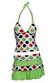 MESUCA Two Piece Polka Dots Swimsuit- Colorful