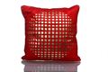 Red Printed Cushion Cover (Set of 5) (16 X 16 Inch)