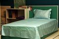 Curve Dotted line Bedsheet in Mint Green- Small Bed Size