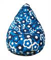 Classic Bean Bag- Floral Printed (Blue)
