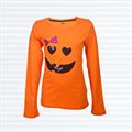 Kids Halloween Orange Full Sleeve T-shirt