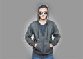Gray Quilted Hoodie