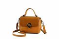 Brown Side Bag with Flap (Steel Ring)