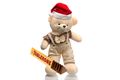 Soft Toy (Teddy) with Santa Cap and Toblerone - Pkg 2