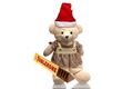 Soft Toy (Teddy) with Santa Cap and Toblerone -Pkg 3