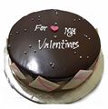 V Round Shaped Choco Mocca Cake from Chef's 1 KG