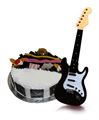 Black Guitar for Kids & Black Forest Cake from Chefs (1 Kg)
