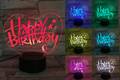 Happy Birthday 3D Light