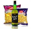 VAT 69 with Haldiram Namkeen Snacks