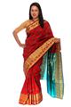 Silk Saree With Zari Weaved Pattern And Zari Weaved Border - SareeEAL-8
