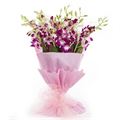 10 Orchids with Pink Paper Packing by FNP
