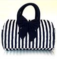 Blue & White Stripes Cotton Bag - NB-91-2048