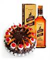 Black Forest Cake from Soaltee Crowne Plaza with Royal Stag Whisky
