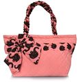 Pink with Elephant Print Cotton Bag - NCNC52F-2018