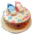 Baby Shower Special Cake in Butter Scotch (1 Kg) Covered in Fondant from Dining Park (13)