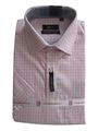 CEO Men's Pink Checkered Shirt (Half Sleeves)