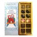 Wedding Anniversary Hand-Crafted Luxury Chocolate Box by Shokolade