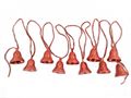 Red Plastic Jingle Bell Decorations