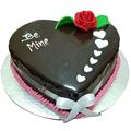 Be Mine Chocolate Cake (1 Kg) from Chefs Bakery
